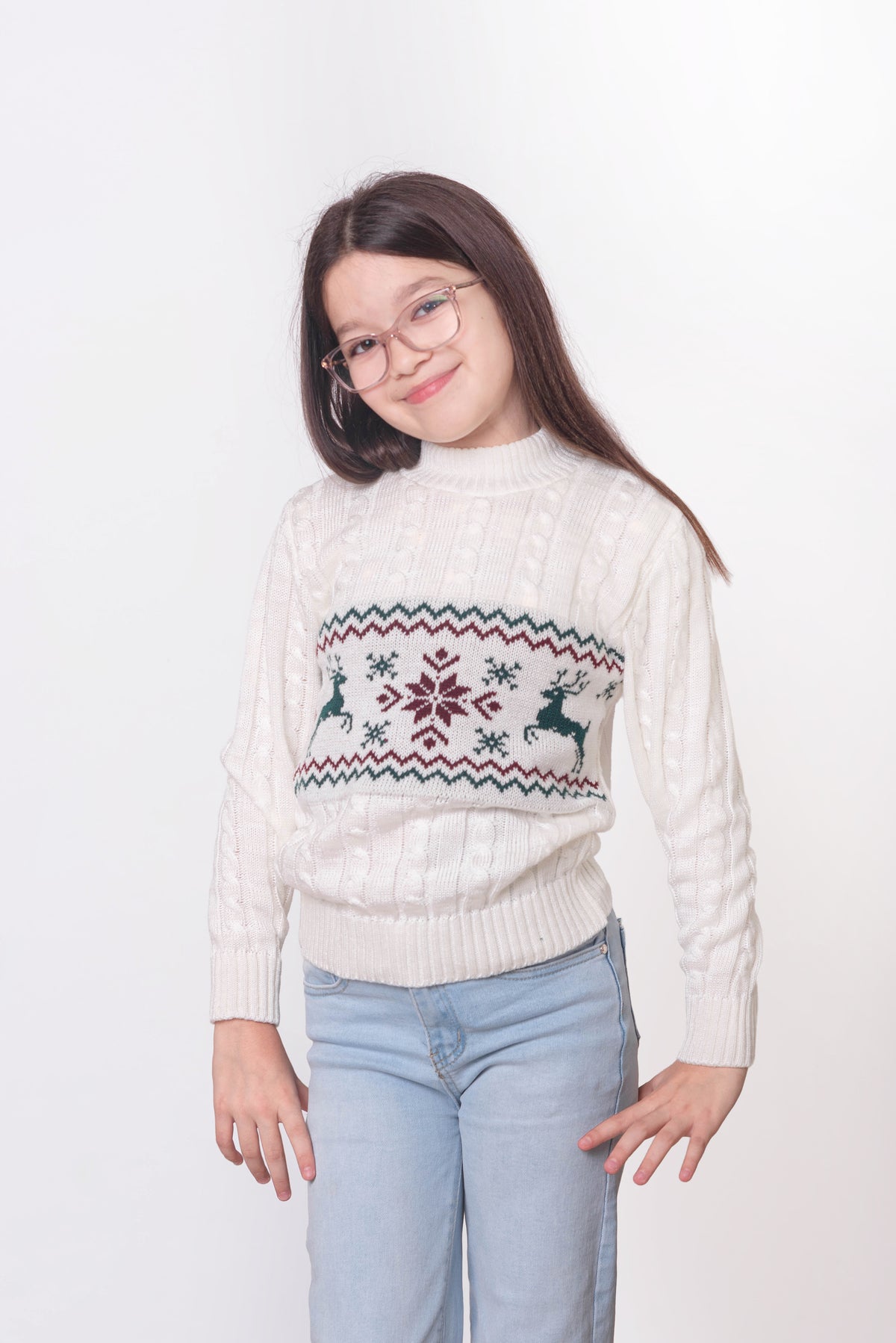 Suéter Navideño | Lucerna Infantil Blanco