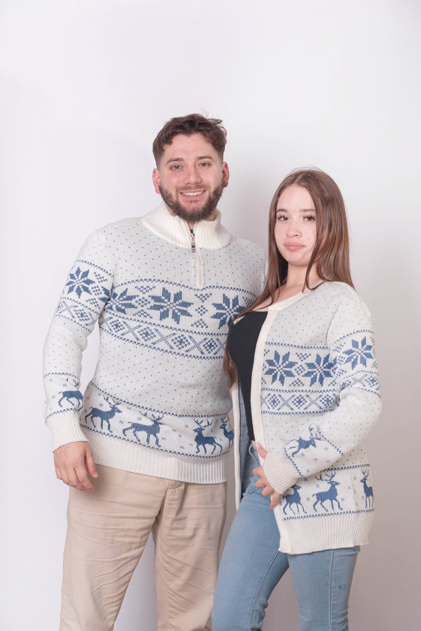 Cárdigan Nórdico Celeste