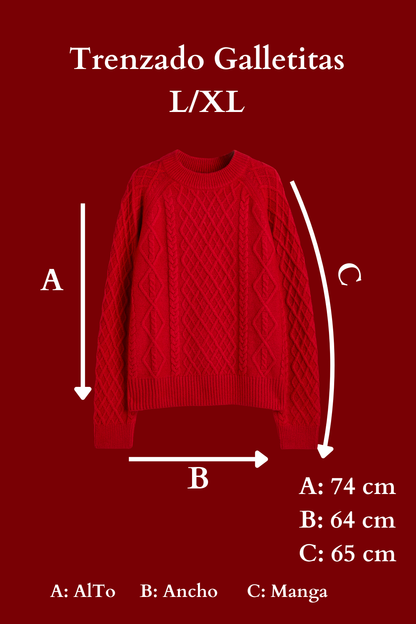 Sweater Trenzado de Galletita