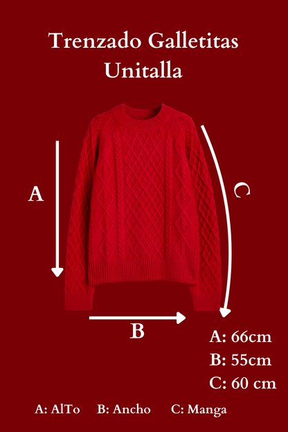 Sweater Trenzado de Galletita