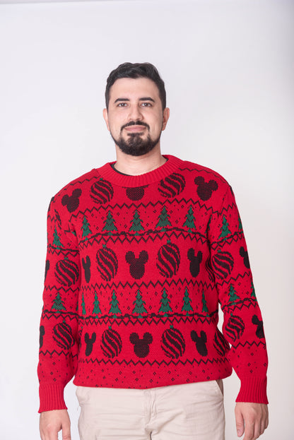 Mickey Esferas Rojo