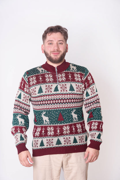 Abrigo Navideño Torino Zipper