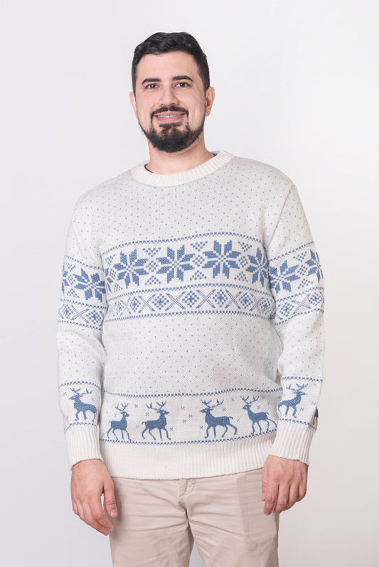 Sweater Nórdico Celeste Extra