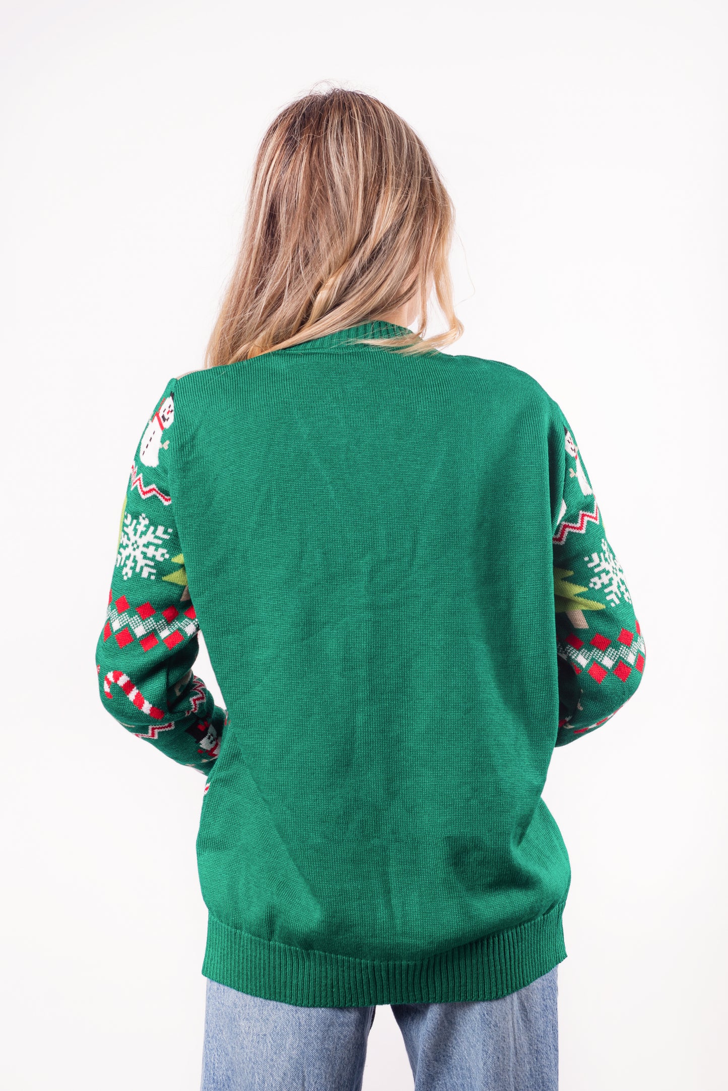 Cardigan Navideño Verde