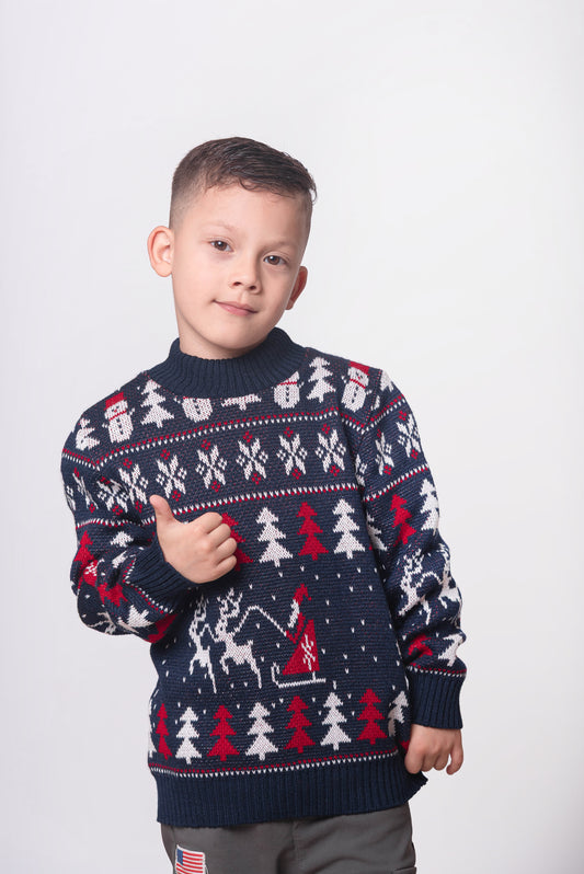 Abrigo Infantil Trineo Azul