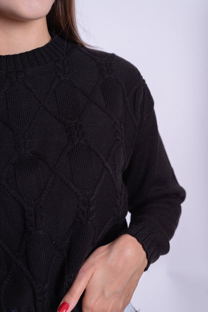 Cropped Diamond Negro