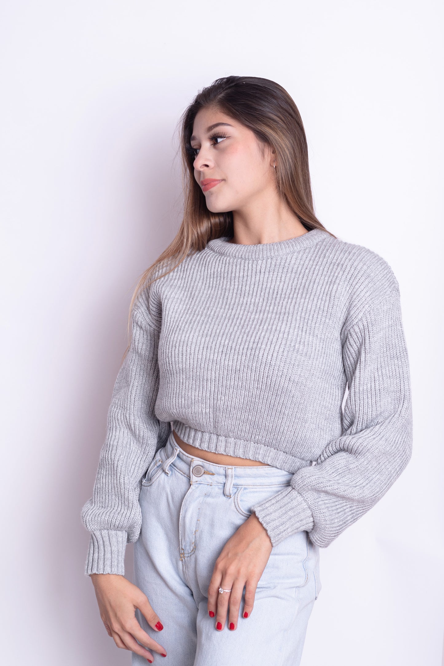 Cropped Gris Claro