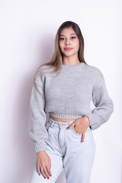 Cropped Gris Claro