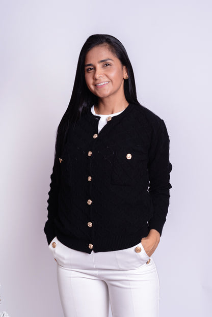 Abrigo Celine Negro