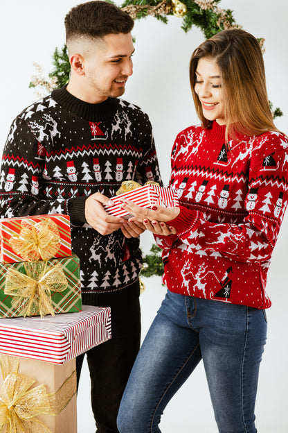 Abrigo Navideño Trineo Rojo